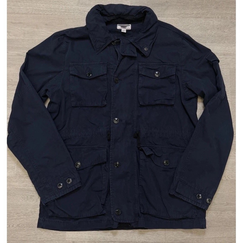 Wallace & Barnes Mechanic Utility Field Jacket Mens Large Navy Military Coat